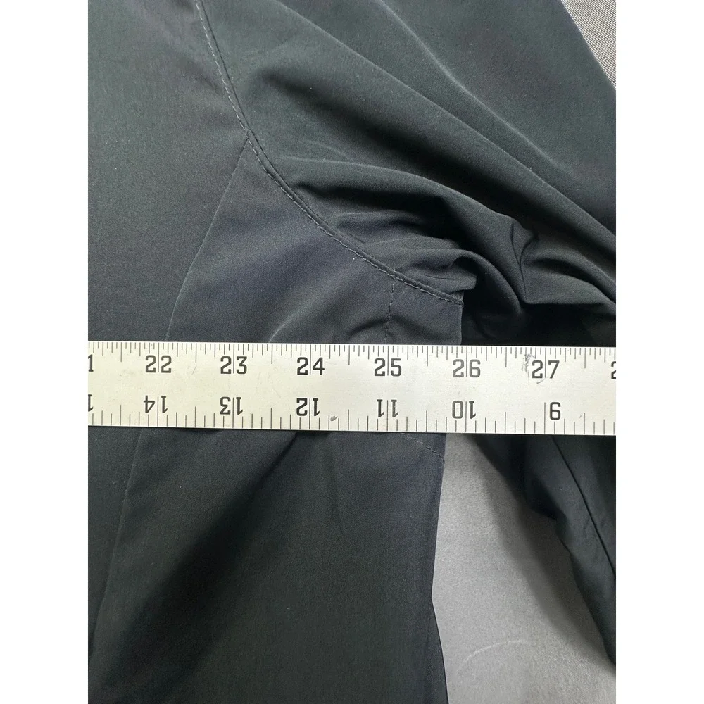 Polo Ralph Lauren Men's XXL Black Quilted Lined Windbreaker Jacket Stowaway Hood